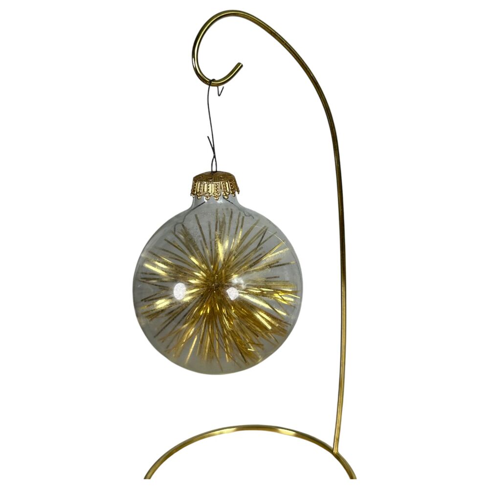 Christbaum Schmuck Christbaumschmuck Vintage Gold Tinsel Ornaments In Box